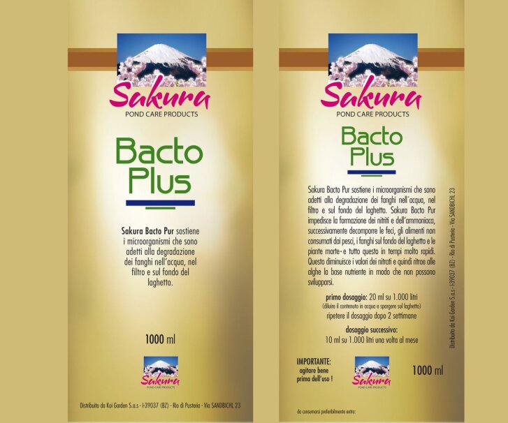 Sakura Bacto Plus 500 ml batteri attivatore filtro laghetto